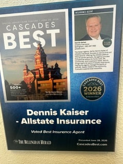 Kaiser Agency — Cascades Best 2026 Award Plaque